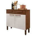 Ver imagem 4 de Balcão Cozinha 90cm 2 Portas e 2 Gavetas Off White