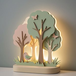 Luminária Bosque com Passarinho