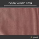 Ver imagem 2 de Poltrona Pétala Veludo Rosa Base Aço Dourado - Daf Mobiliário