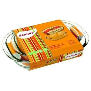 Conjunto 2 Assadeiras Sempre - VIDRO - UN