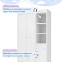 Ver imagem 6 de Quarto de Bebê com Guarda Roupa 3 Portas e Cômoda 100% MDF Encanto