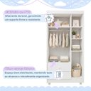 Ver imagem 7 de Quarto de Bebê com Guarda Roupa 3 Portas e Cômoda 100% MDF Encanto
