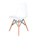 Ver imagem 2 de Kit 4 Cadeiras de Jantar Charles Eames Eiffel Base Madeira