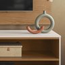 Painel para Tv Maia com Rack Aldan - Colibri Móveis - Freijó/off White - 5