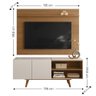 Painel para Tv Maia com Rack Aldan - Colibri Móveis - Freijó/off White - 6