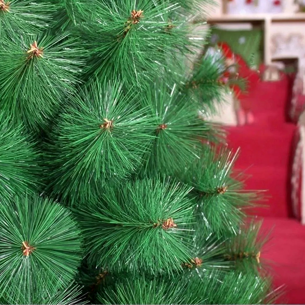 Árvore de Natal Modelo Pinheiro Luxo Canadense 1.50m 150 Galhos Verde Base de Metal - 5