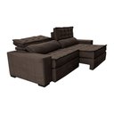 Ver mais imagens de Sofá Retrátil e Reclinável 2,15m Cama inBox Big Puffer com SoftGel D40 Velupluma Café