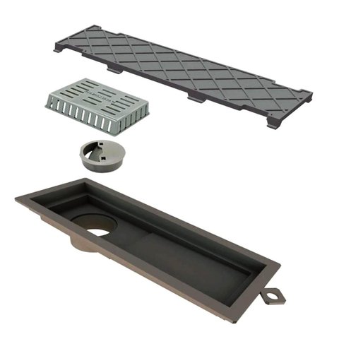 Ralo Linear Tampa Oculta 25cm Pvc 6083 Novii