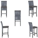 Ver imagem 5 de Mesa Bistro e 2 Banquetas Roma Preta Corda Náutica 11 Prata