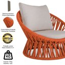 Ver imagem 3 de 04 Poltrona Área Externa Monza Alumínio Pintura Corda Náutica