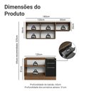 Ver imagem 3 de Armário de Cozinha Compacta 180 Cm Rustic/preto Lux Madesa 03