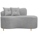 Ver imagem 1 de Sofá Namoradeira Orgânico Grécia 2 Lugares 145cm Bouclê:bouclê Cinza