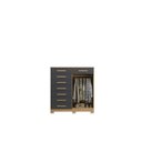 Ver imagem 2 de Cômoda 8 Gavetas 2 Portas com Cabideiro Verona