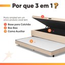 Ver imagem 6 de Base Cama Bibox com Baú Solteiro e Cama Auxiliar 3 em 1 - 88x188x46 Bela