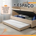 Ver mais imagens de Base Cama Bibox com Baú Solteiro e Cama Auxiliar 3 em 1 - 88x188x46 Bela