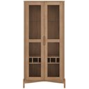 Ver imagem 2 de Cristaleira para Sala de Jantar com Adega 2 Portas de Vidro Madeira Maciça Benton F06 Tauari - Lyam