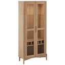 Ver imagem 7 de Cristaleira para Sala de Jantar com Adega 2 Portas de Vidro Madeira Maciça Benton F06 Tauari - Lyam