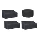Ver imagem 1 de Kit 3 Capas Compatível Sofá + 1 Capa Mesa Preto