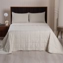Ver imagem 2 de Kit Cobre Leito Colcha Speciale Casal Matelado Toque Acetinado 400 Fios 3 Peças Palha