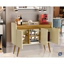 Ver imagem 3 de Aparador Luxo 3 Portas cor Off white / madeirado