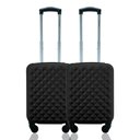 Ver imagem 1 de Kit Conjunto Mala de Bordo Viagem Rígidas Rodas 360º Cadeado Segredo Gladiador Duas D1pp Tamanho Pp