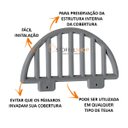 Ver imagem 2 de Tela Passarinheira Ondulada Cinza- 200 Unidades