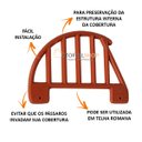 Ver imagem 2 de Tela Passarinheira Telha Romana - 200 Unidades