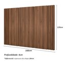 Ver imagem 6 de Cama Solteiro Cabeceira e Mesa C/ 2 Gavetas sob Medida Mdf Cor:nogueira Cadiz