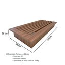 Ver imagem 5 de Cama Solteiro Cabeceira e Mesa C/ 2 Gavetas sob Medida Mdf Cor:nogueira Cadiz