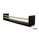 Ver imagem 3 de Kit 3 Prateleiras Pretas para Banheiro Mdf - Dulce