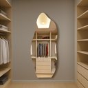 Ver imagem 3 de Espelho Orgânico 80x35cm E06 Luxo de Alta Qualidade Sala Banheiro Quarto Hall