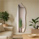 Ver imagem 1 de Espelho Orgânico 80x35cm E06 Luxo de Alta Qualidade Sala Banheiro Quarto Hall