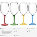 Ver imagem 2 de Jogo 5 Taças Acrílico Eventos Festa Boccati 560ml Boccati Verde