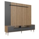 Ver imagem 2 de Rack com Painel para TV até 75 Polegadas com LED 200cmx186,7cm Rotterdam