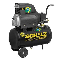 COMPRESSOR AR 8,6PÉS PRATIKO CSI 8,6 25L 110V/220V SCHULZ - 2 COMPRESSOR AR 8,6PÉS PRATIKO CSI 8,6 25L 110V/220V SCHULZ - 2