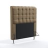 Cabeceira Estofada Para Cama Box Dama 90 Para Cama de Solteiro Sued Capuccino Aradecor - 1