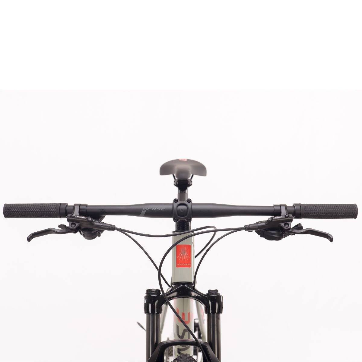 Bicicleta Mtb Sense Fun Evo 2023 Freio Hidráulico 2x9 Velocidades Shimano Alívio:Cinza/Vermelho/19 - 9