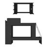 Conjunto Quarto Beliche com Colchão e Mesa Gamer Multimóveis Mp4215 Preto - 6