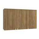 Ver imagem 1 de Armário Aéreo Cozinha Modulado Botanic M634 com 3 Portas 120cm Nogueira - Kappesberg