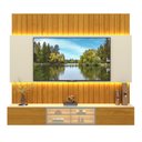 Ver imagem 2 de Painel para TV 85 Polegadas Conecta 3 Portas 100% MDF com LED Naturale/Off White - Pnr Móveis