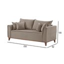 Ver imagem 3 de Sofá 4 Lugares Living Linho M-46 Martins Bege