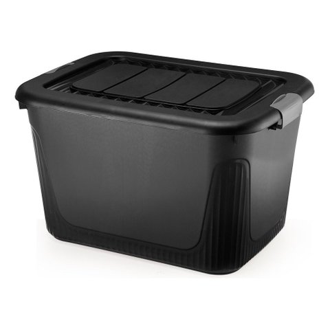 Caixa Organizadora Container 80 Trava/roda Plasnorthon