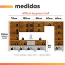 Ver imagem 4 de Armário de Cozinha Completa 13 Portas 7 Gavetas Lais Madeirado/fendi