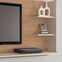 Ver imagem 3 de Painel Rio de Janeiro para Tv até 47 Polegadas Atualle Cor Canelato Rústico Natura Off White