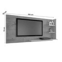 Ver imagem 2 de Painel Rio de Janeiro para Tv até 47 Polegadas Atualle Cor Canelato Rústico Natura Off White