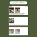 Ver imagem 4 de Kit 2 Puff Banqueta Couro e Linho Pés Madeira Maciça 45x34 Linho Bege Couro Marrom