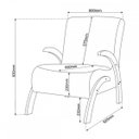 Ver imagem 3 de Poltrona Cecilia Seda/Nude - Viero Móveis