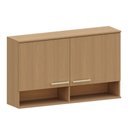 Ver imagem 1 de Armário Aéreo 100 Mdf 2 Portas com Nicho Inferior 120cm Duna Luciane Móveis