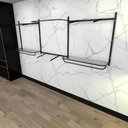 Ver imagem 2 de Kit para Closet com 16 Peças Regulável 300x100cm Cor Preto Modelo Clst1p441