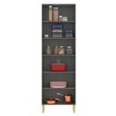 Ver imagem 3 de Paneleiro Domus 4 Portas com Vidro Silver/branco - Hecol Móveis